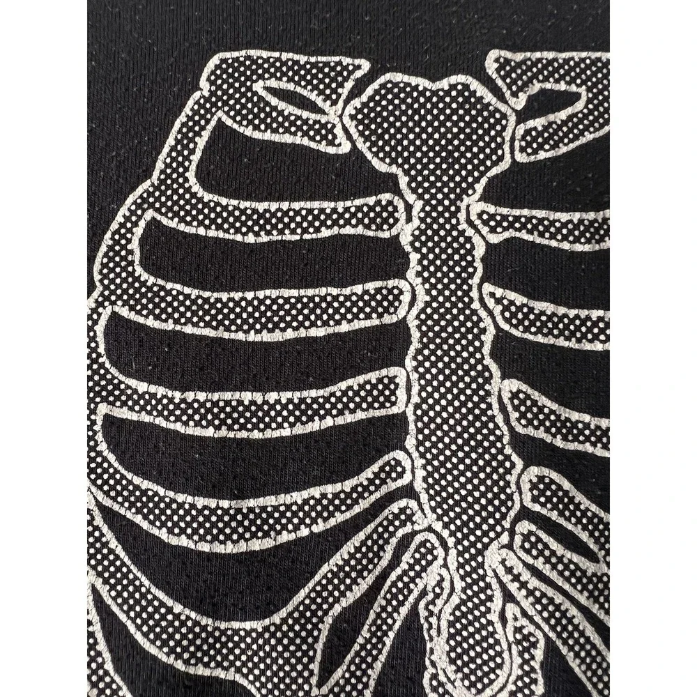 Vintage 1980's Halloween SKELETON PAJAMAS UNISEX PJ'S 6/7 Costume Pj's Karate
